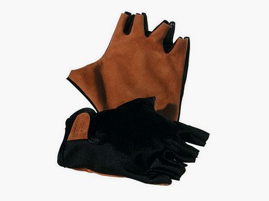 Bruine Vingerloze Leren Handschoenen Riserva Art. R1064