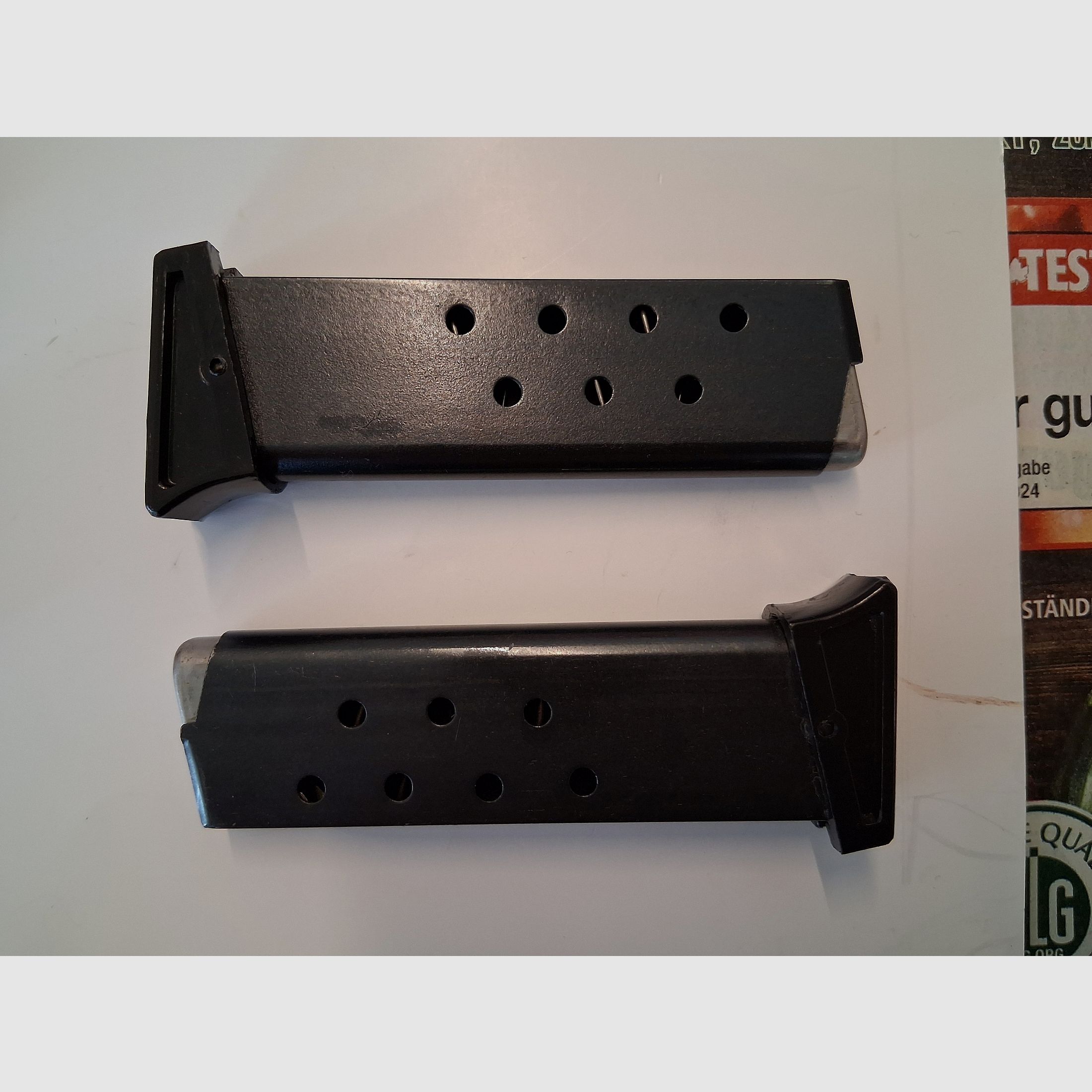 2 Magazine für ME 8 Combat Kal. 8 mm K. (neuwertig)