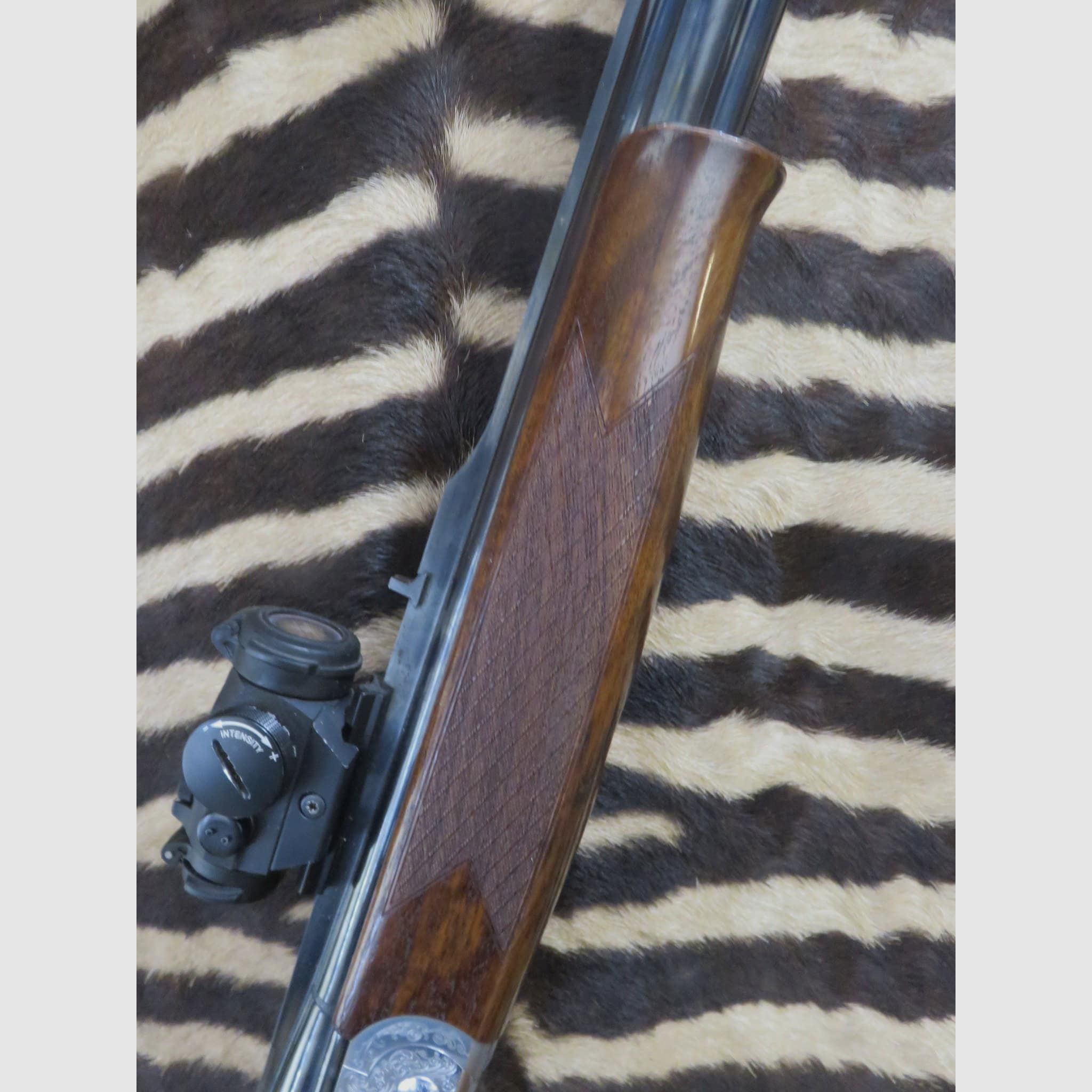 Doppelbüchse FAIR Safari Kal. 9,3x74R Läufe 55cm – Rotpunktvisier Aimpoint Micro H2 4moa, Bild 2 von 13