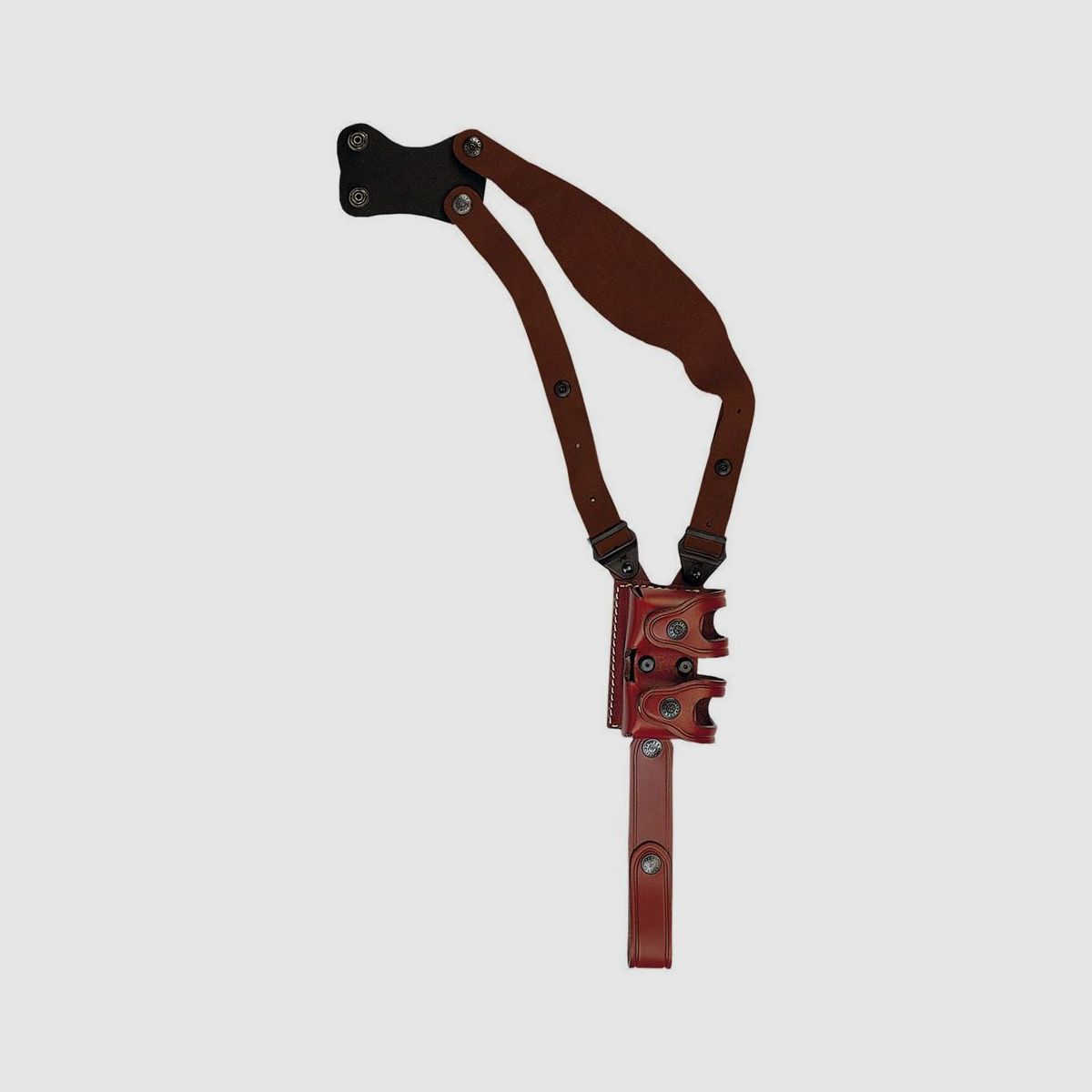 Schulter-Set mit Speedloaderhalter Braun-Rechtshänder