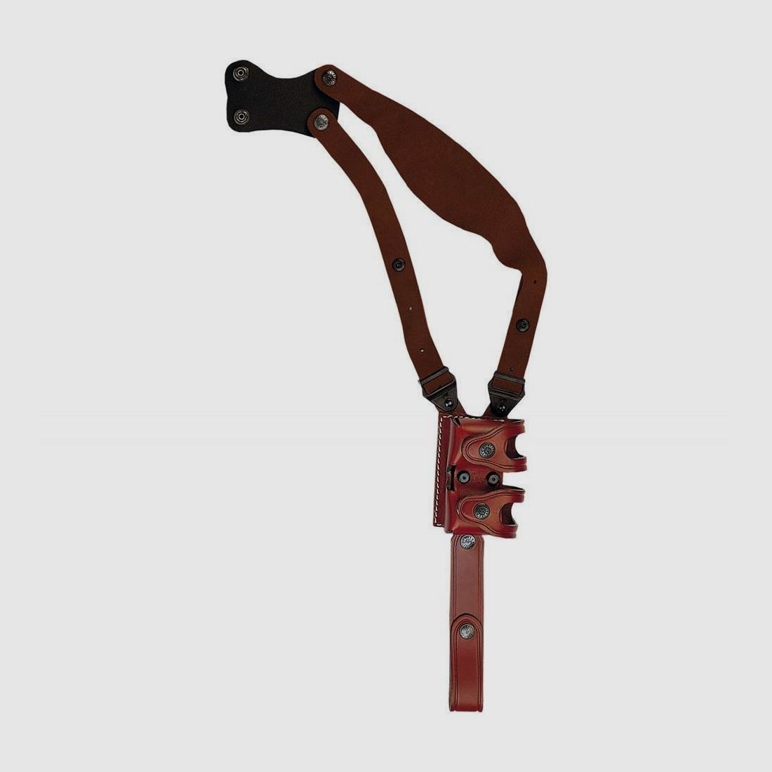 Schulter-Set mit Speedloaderhalter Braun-Rechtshänder