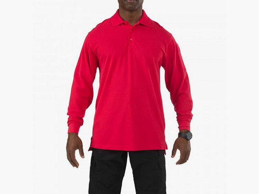 5.11 Tactical Professional Polo - Long Sleeve Red XL