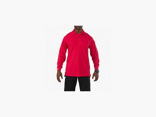 Polo Professionale 5.11 Tactical - Manica Lunga Rossa XL