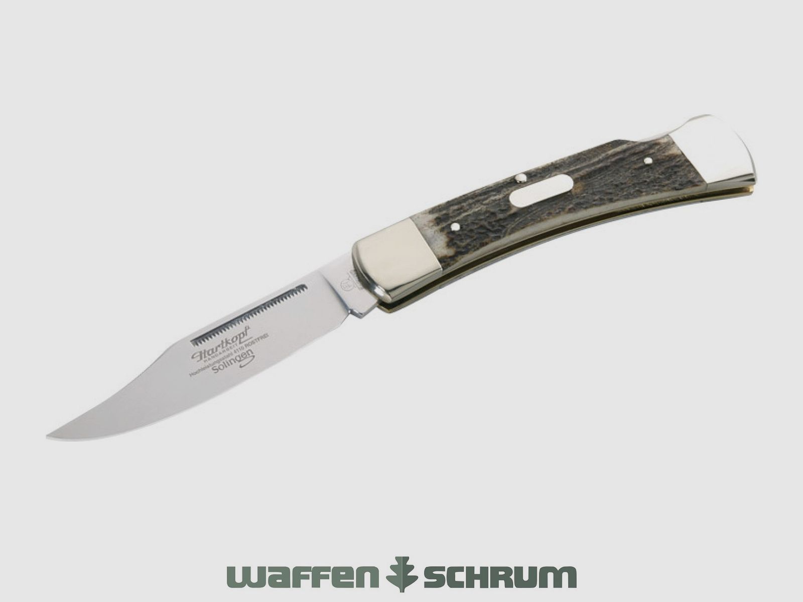Couteau de poche Hartkopf avec corne de cerf