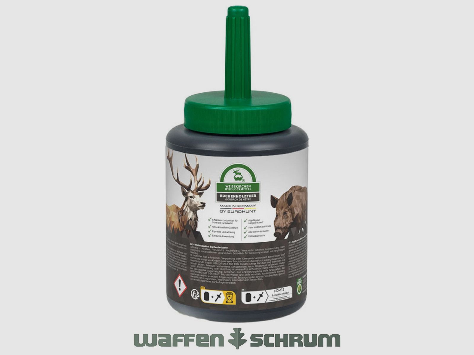 Eurohunt goudron de hêtre avec pinceau 500ml