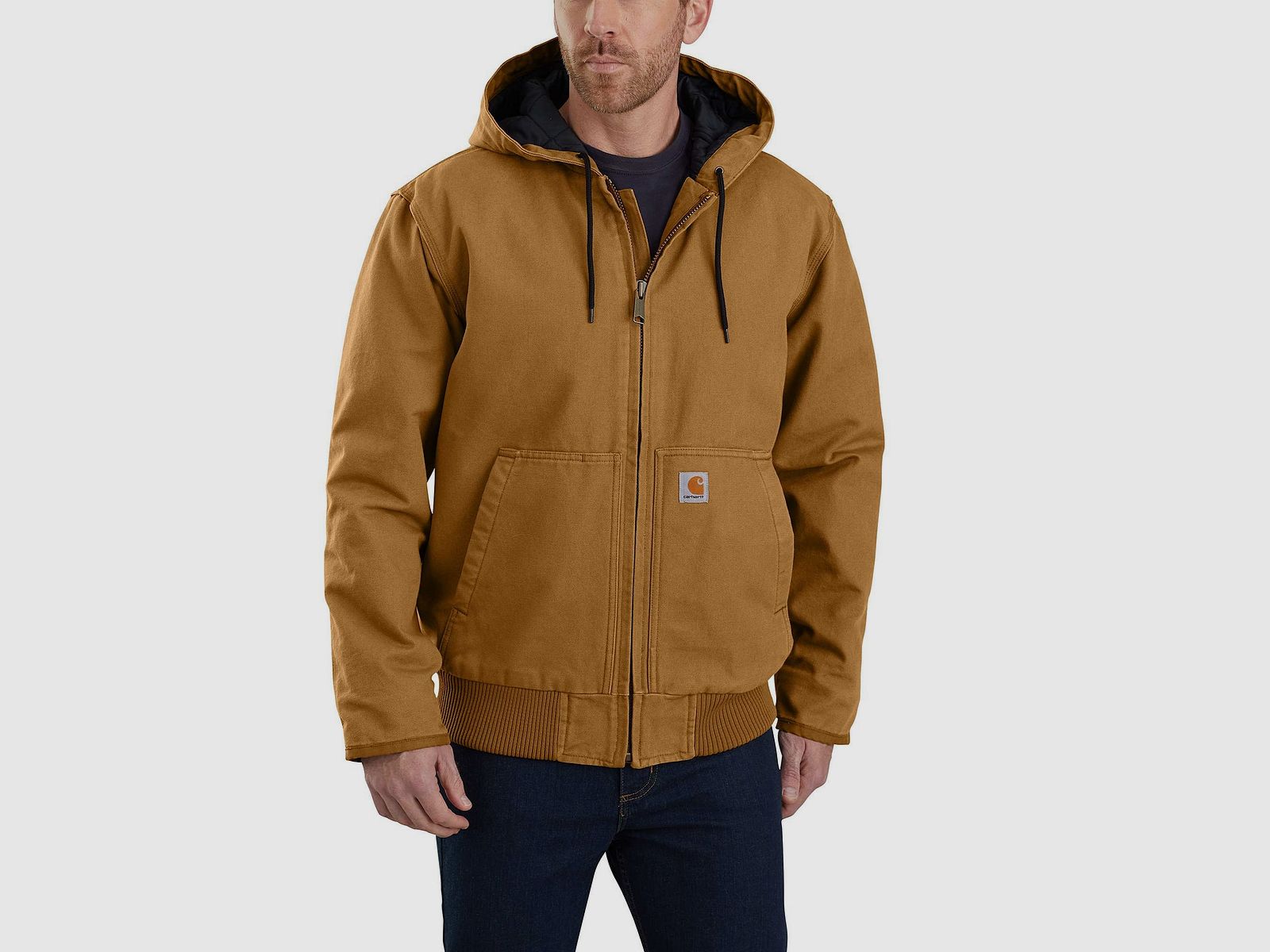 Carhartt Duck Active Jacket Men Carhartt® Brown L