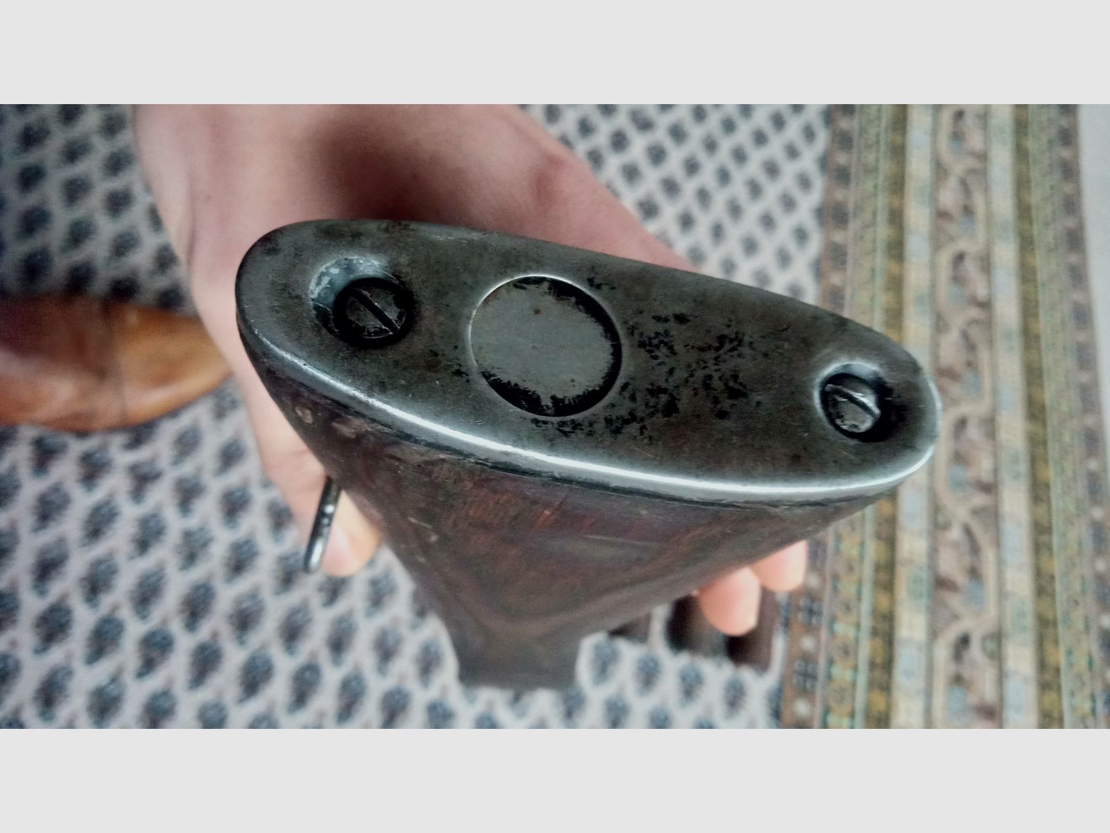 Classic AK fixed stock wood laminate dark brown / can also be fitted into Cybergun GSG Co2 AK47 // AKM & AK74 laminated wood stock