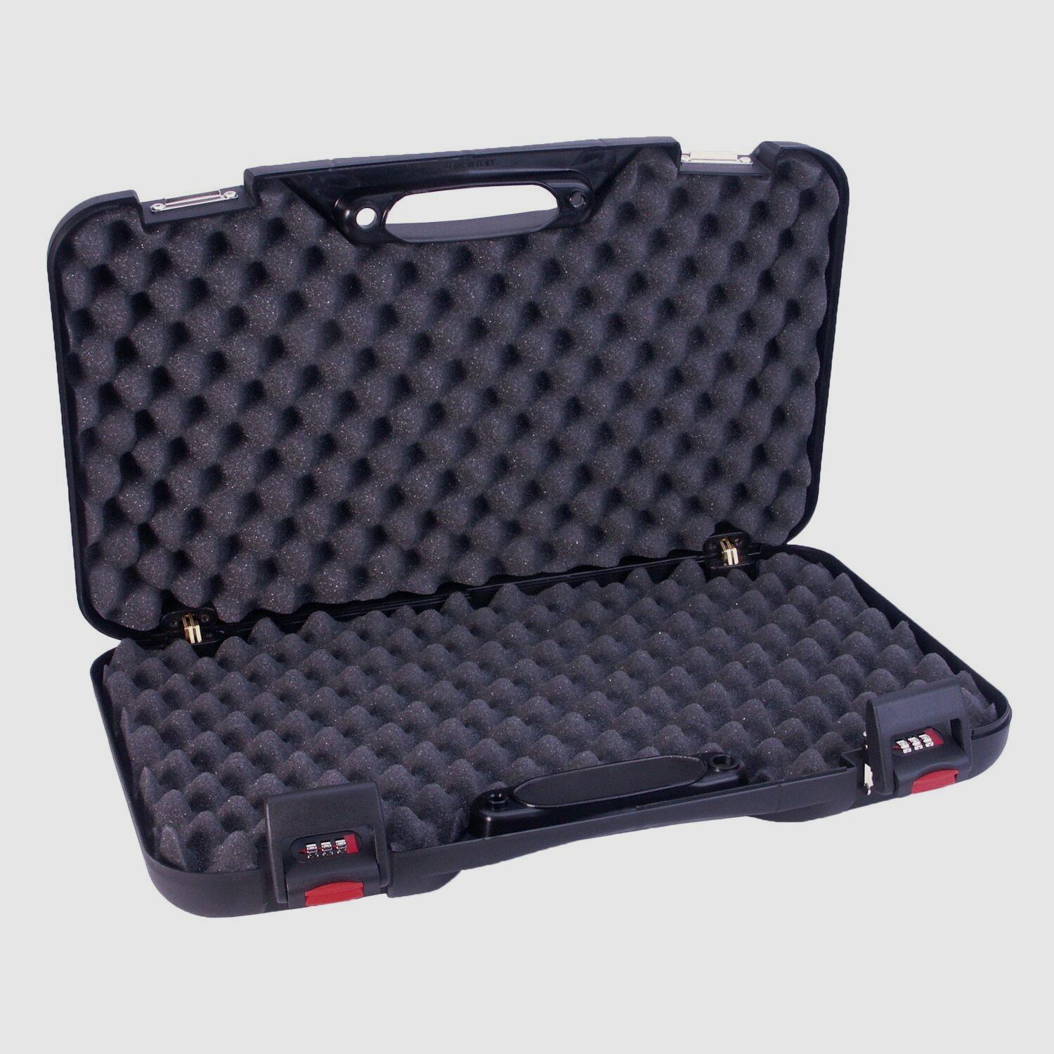 Fritzmann pistol case made of black polypropylene with combination lock