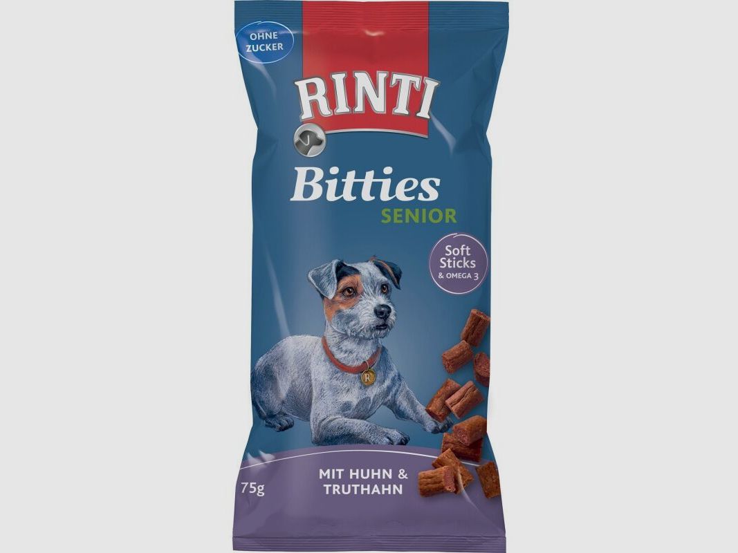 Rinti Hunde Snacks Beutel Bitties Senior 75g