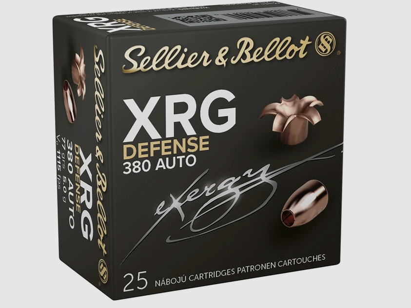 S&B 9mm Browning (.380Auto) XRG Defense 77grs – 25 Schuss