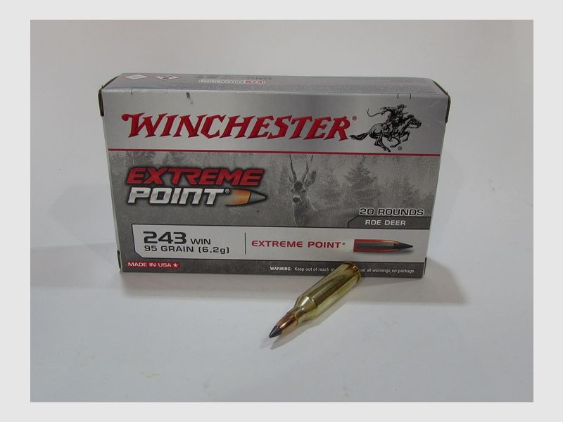 Pudełko 20 nabojów .243 Winchester Extreme Point 95 grain