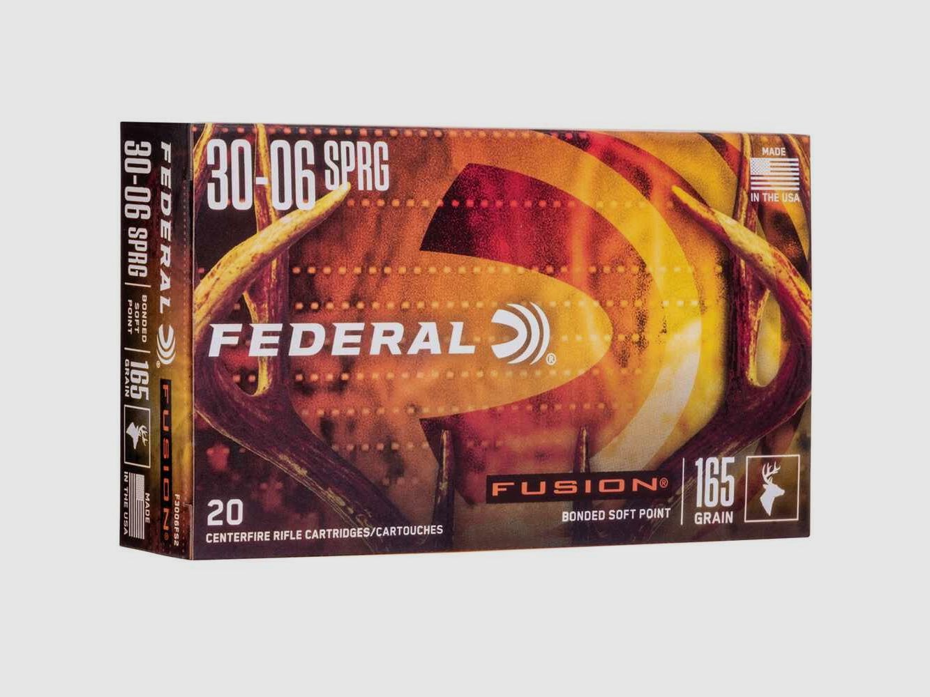 .30-06 Spr. Fusion 10.7g/165grs. Federal Ammunition