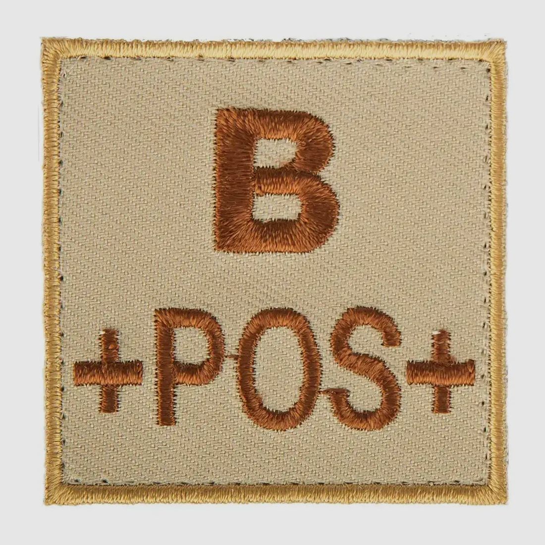 A10 Equipment Blutgruppenpatch Blutgruppe B positiv sand