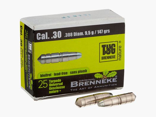 Brenneke Bullets .308 9.5g/147grs. TUG nature +