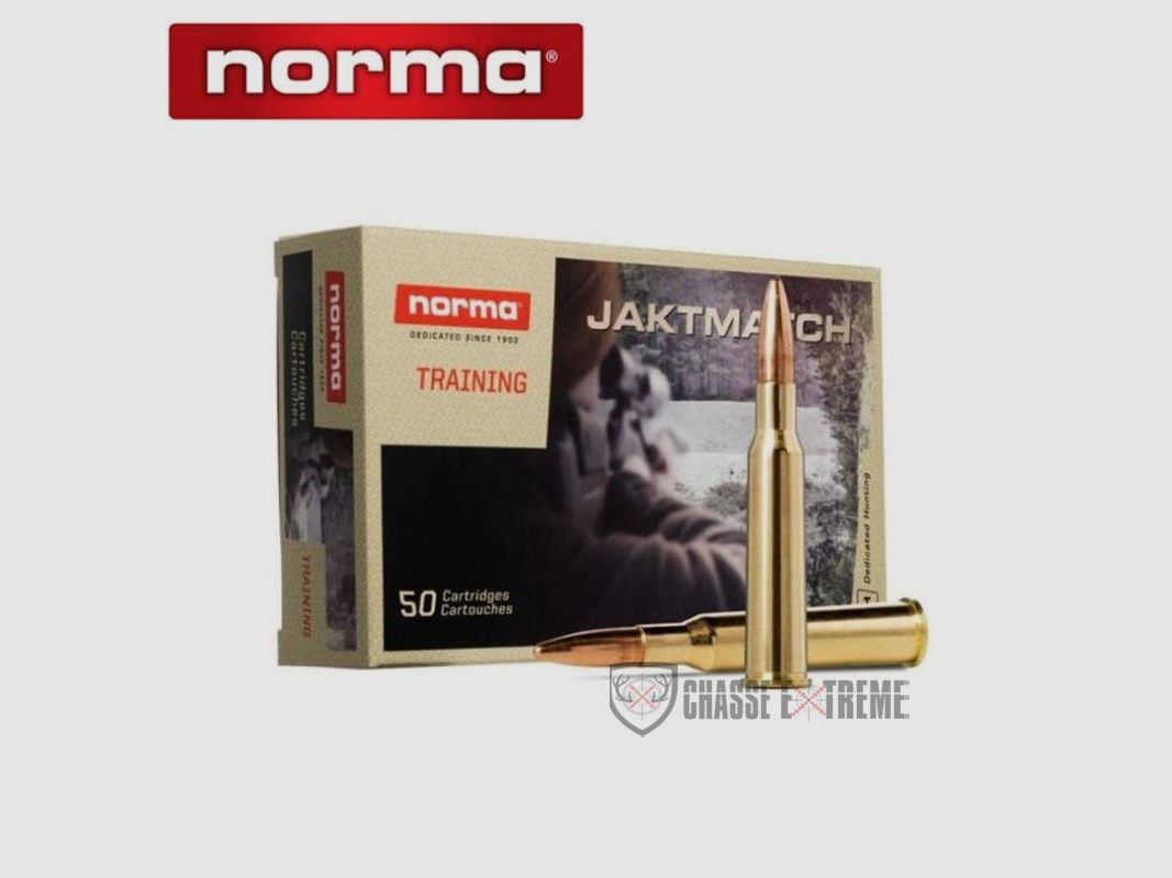 50 Patronen NORMA Kal. 6,5 x 55SE 124gr Jaktmatch FMJ