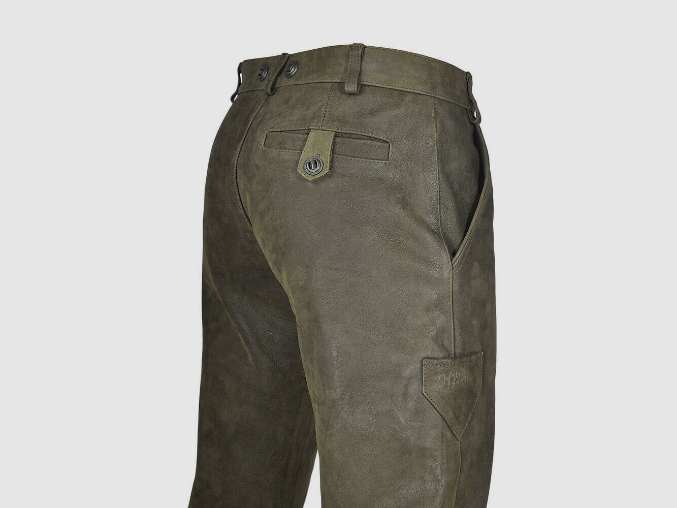 Hubertus Lederjagdhose Trapper