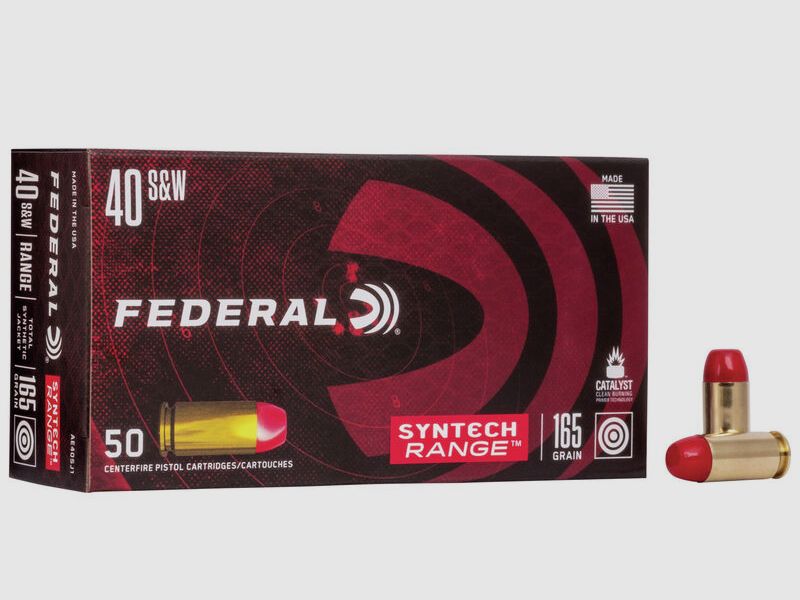 Federal Syntech Range .40 S&W 165GR SJFN 50 cartouches