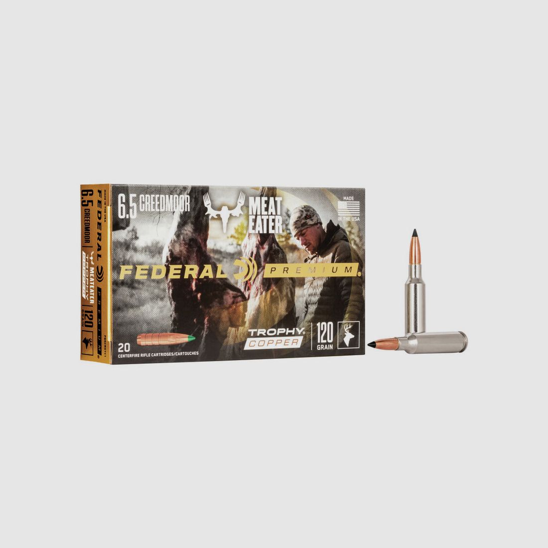 Federal Premium Trophy Copper 6,5mm Creedmoor 120GR 20 cartucce