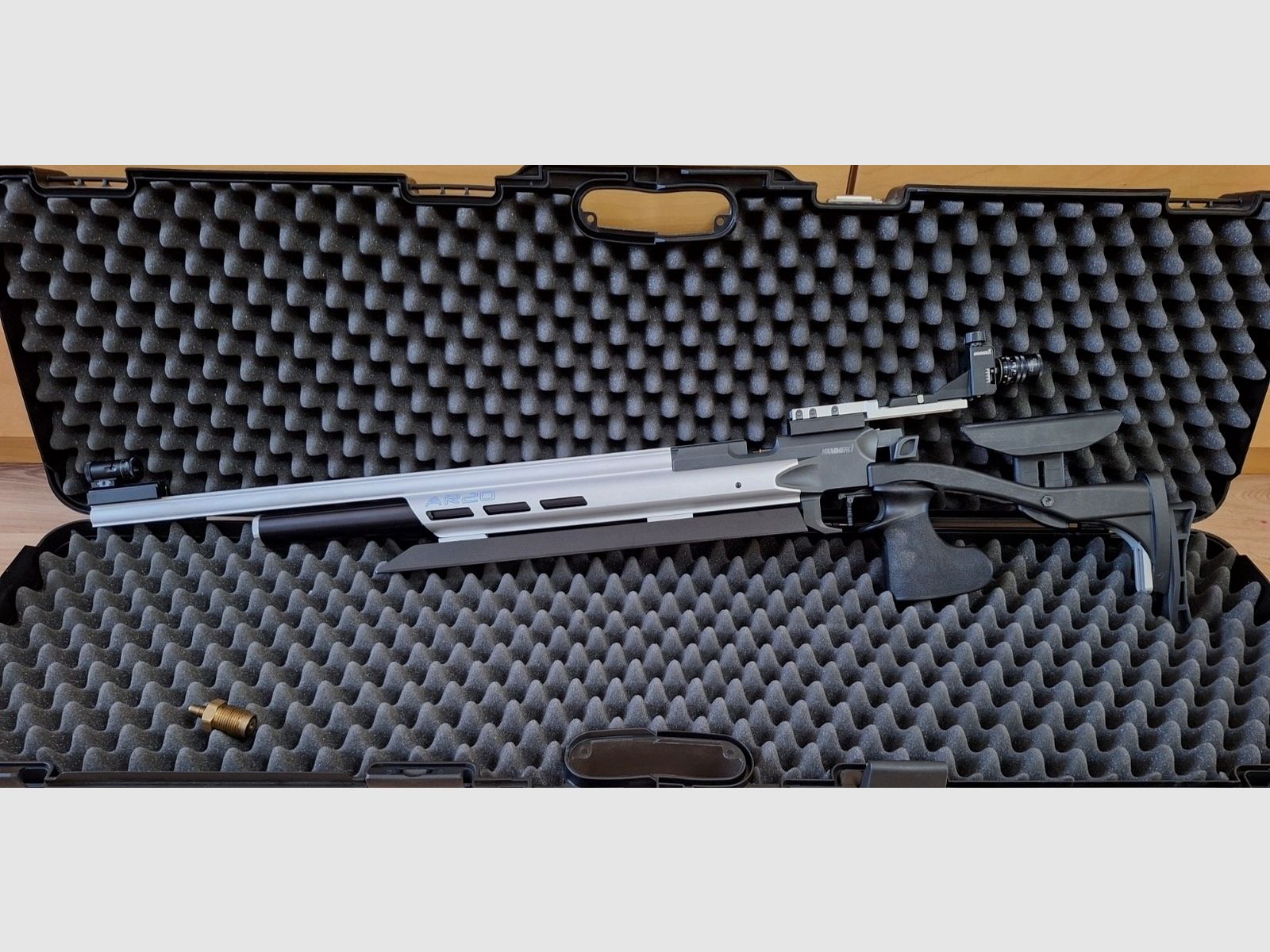 Match luchtgeweer Hämmerli AR 20 "Auflage" - Zilver - met nieuwe patroon - koffer en unieke uitrusting.
