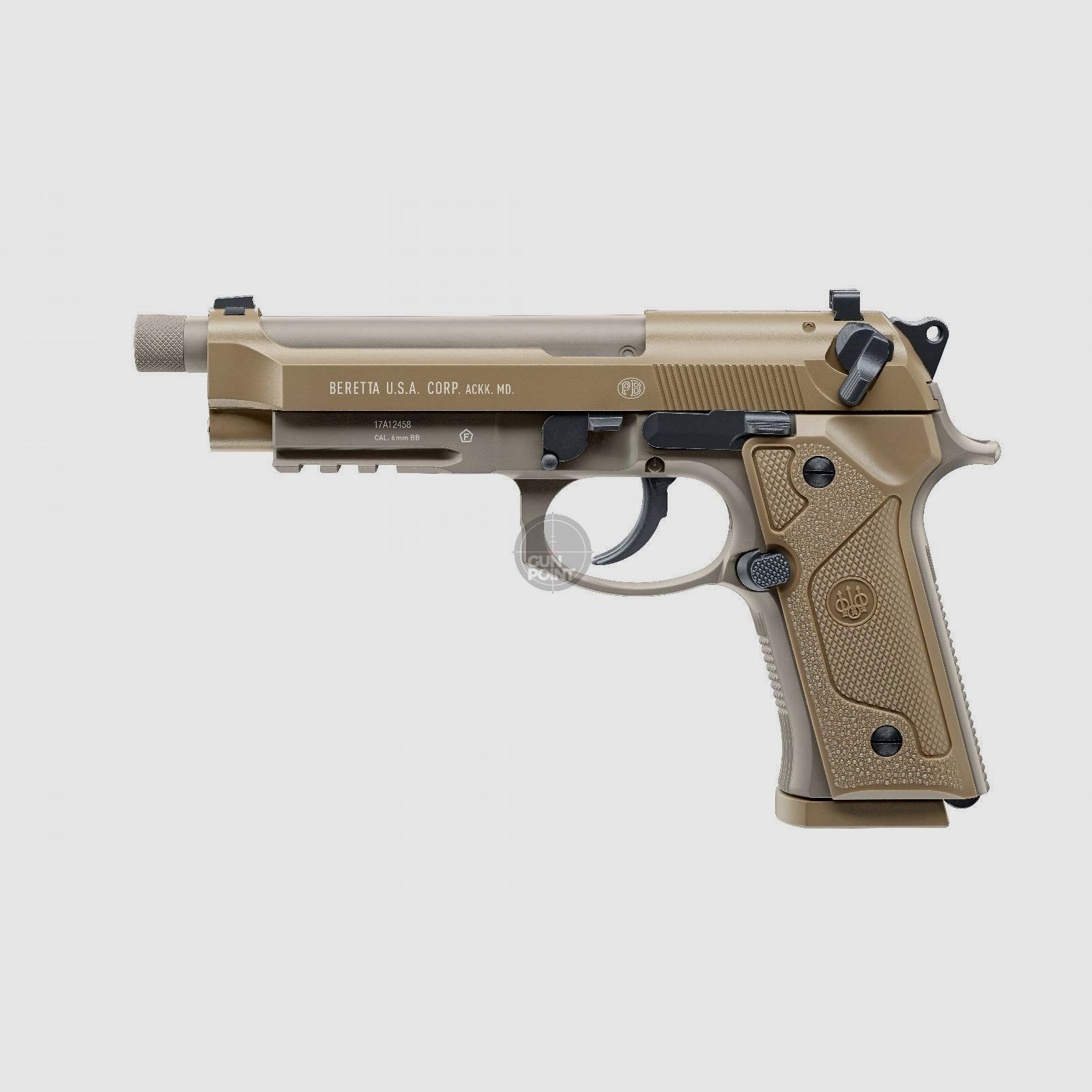 Airsoft Pistol - Beretta MOD. M9A3 FM CO2 - over 0.5 Joule - FDE
