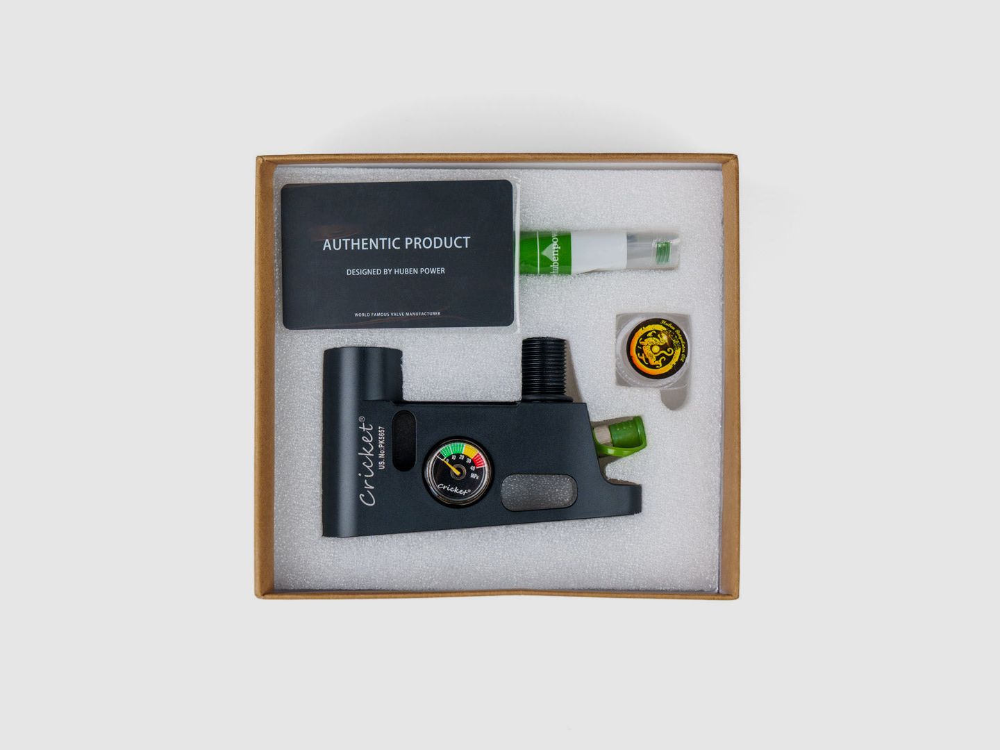 Huben Power U-Cricket Adapter/-KIT | 1100PSI | 360° | Hoge Joule | M17 | FSC | FSC XP | Set of losse onderdelen