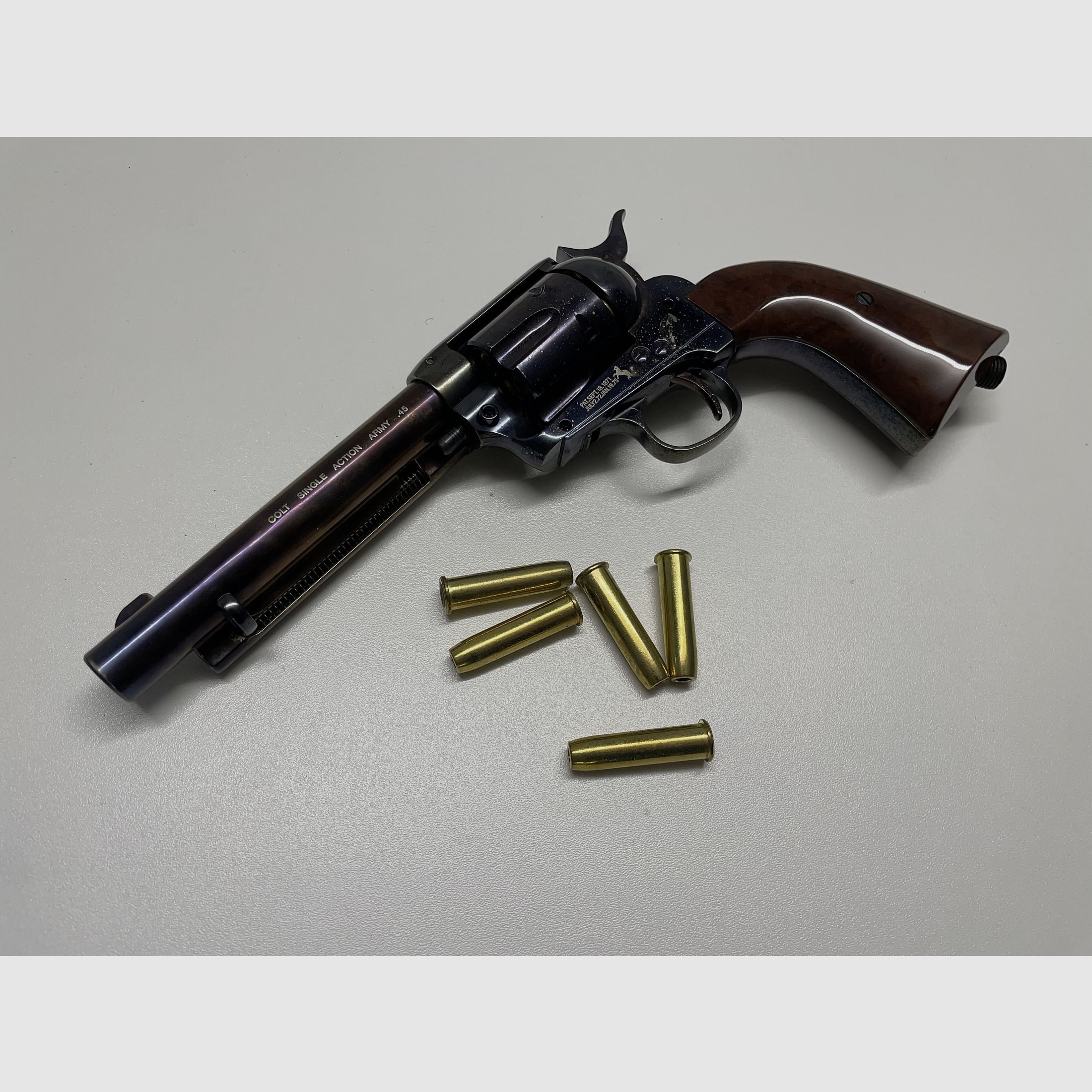 Colt Single Action Army® 45 Co2-Revolver Kaliber 4,5 mm BB (P18) brüniert