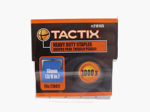 Tactix staples for hand stapler - 10mm