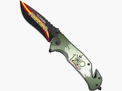 Tiendas LGP Albainox – 18613 – Couteau ALBAINOX Légion Espagnole 100 Ans – Outil pour Chasse, Pêche, Camping, Plein Air, Survie et Bushcraft