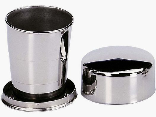 Faltbecher Höhe 7 cm Edelstahl