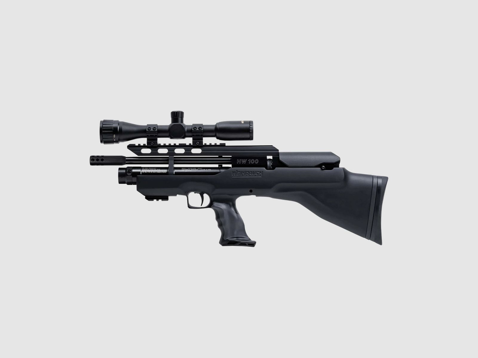 HW 100 Pressluftgewehr Bullpup 4,5 mm mit Schalldämpfer