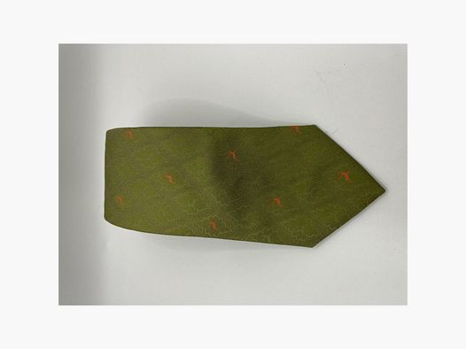 Krawatte grn Motiv Hirsch