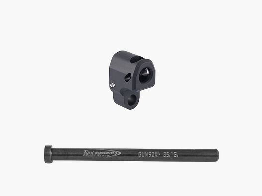 Kompensador para Beretta 92XI con guía de resorte de acero - TONI SYSTEM/Compensador para Beretta 92XI con guía de resorte de acero - TONI SYSTEM * CÓDIGO DE ARTÍCULO 92XIV6MI-BK