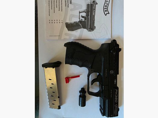 RESERVIERT BIS 15.6.-PK 380 - 9mm P.A.K - STAHLVERSCHLUSS - ABSOLUT NEU  - VITRINENWAFFE -