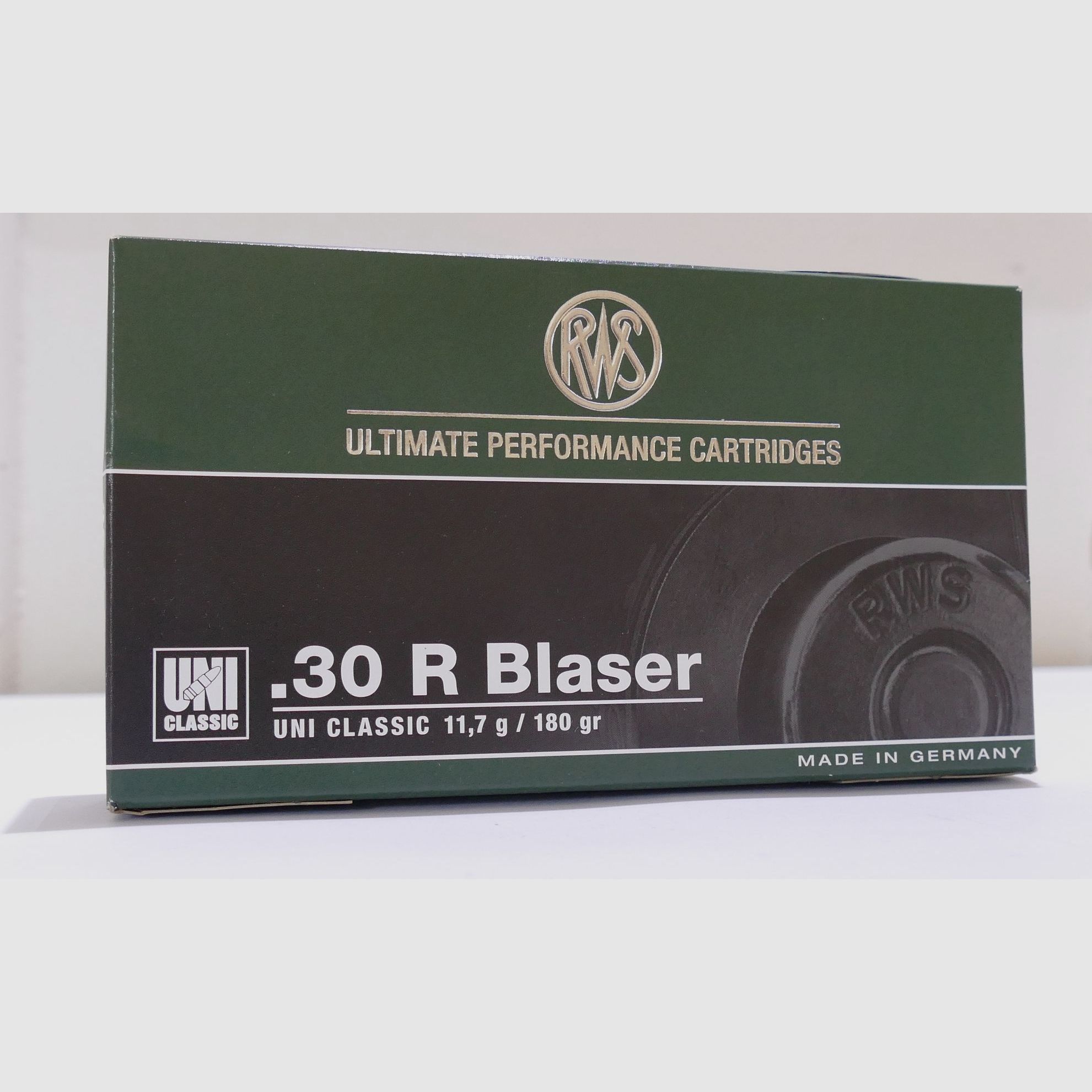 RWS .30 R Blaser UNI Classic 11.7g/180gr. Rifle Cartridges