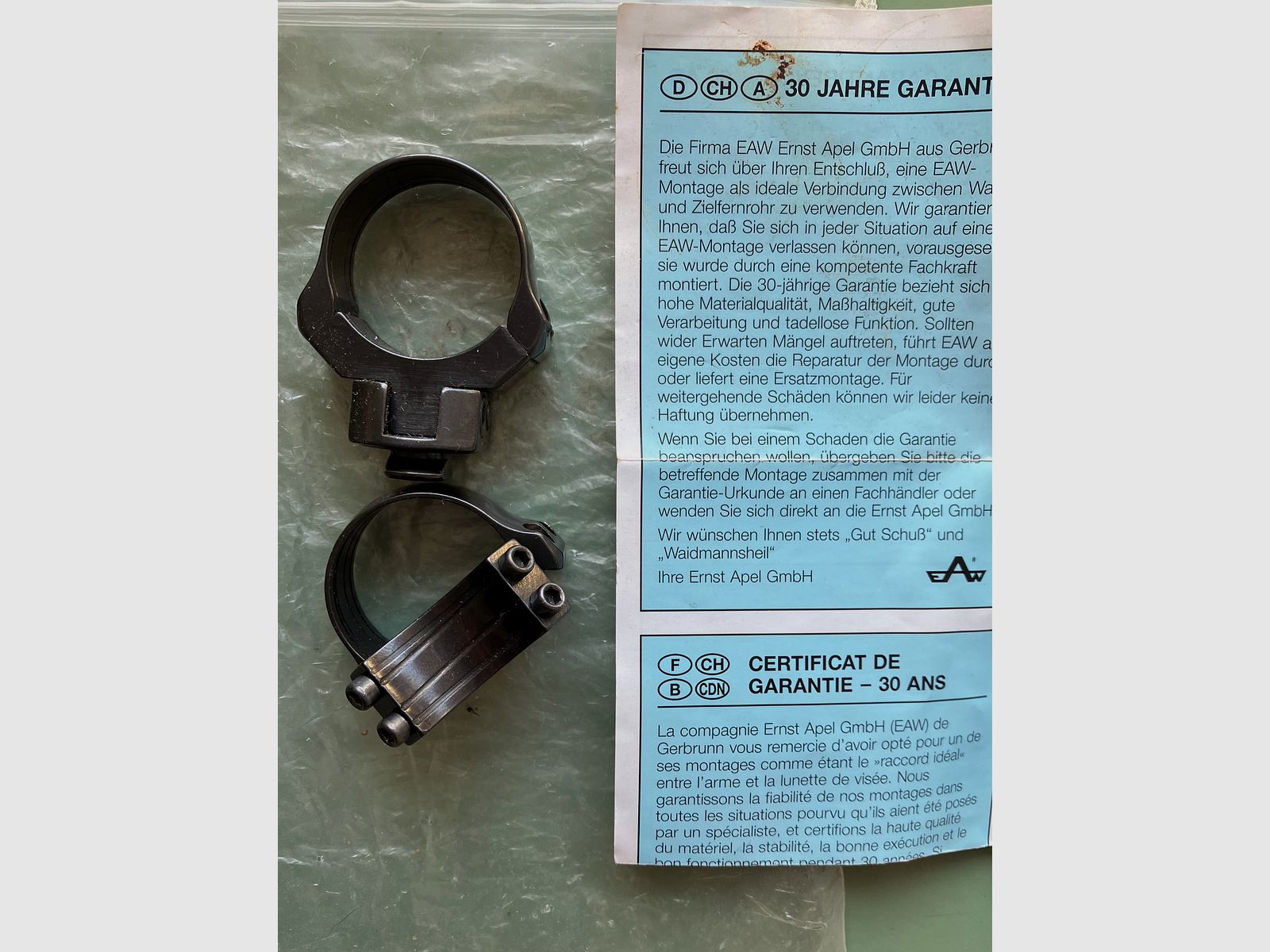 EAW Schwenkmontage 30mm Ringe Montage