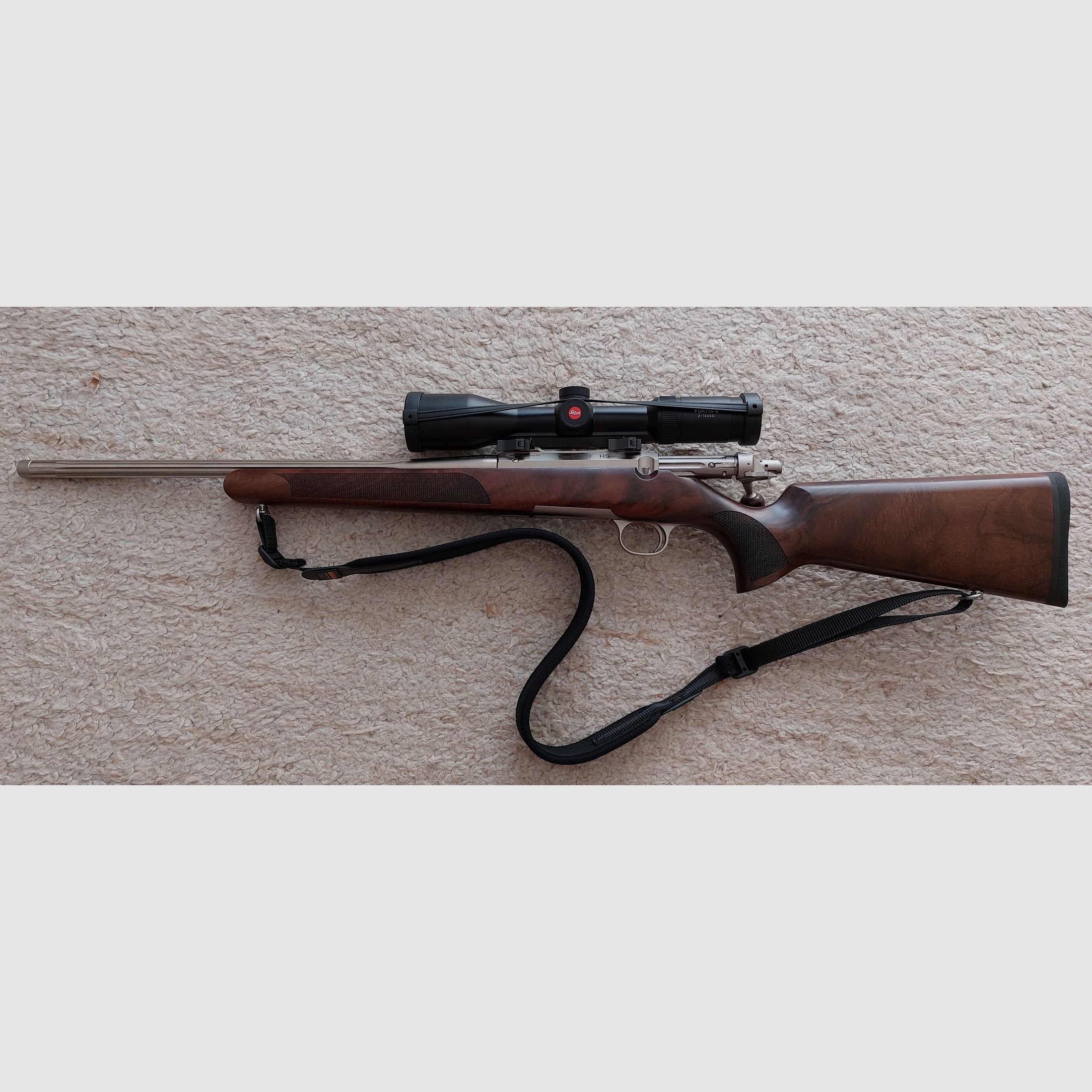 Action en acier HS nickelée en .308 Winchester avec un canon de 51 cm