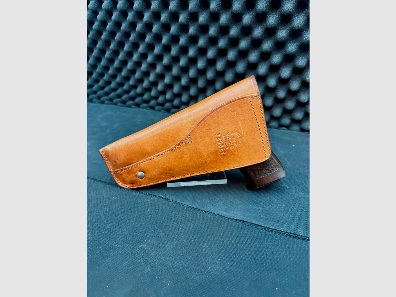 Gordelholster, dik leer, half open (snelle trek), Hard, vormdelen, handgemaakt, perfect voor CZ75