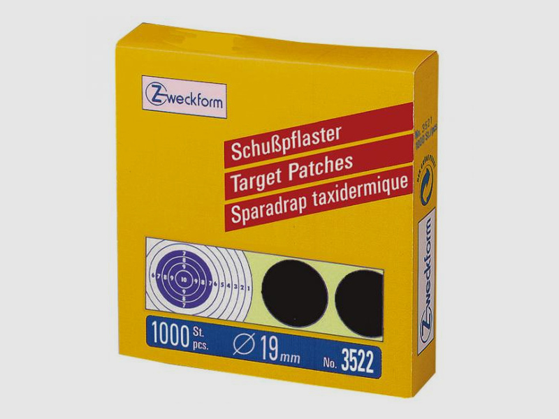 Zweckform Schusspflaster schwarz