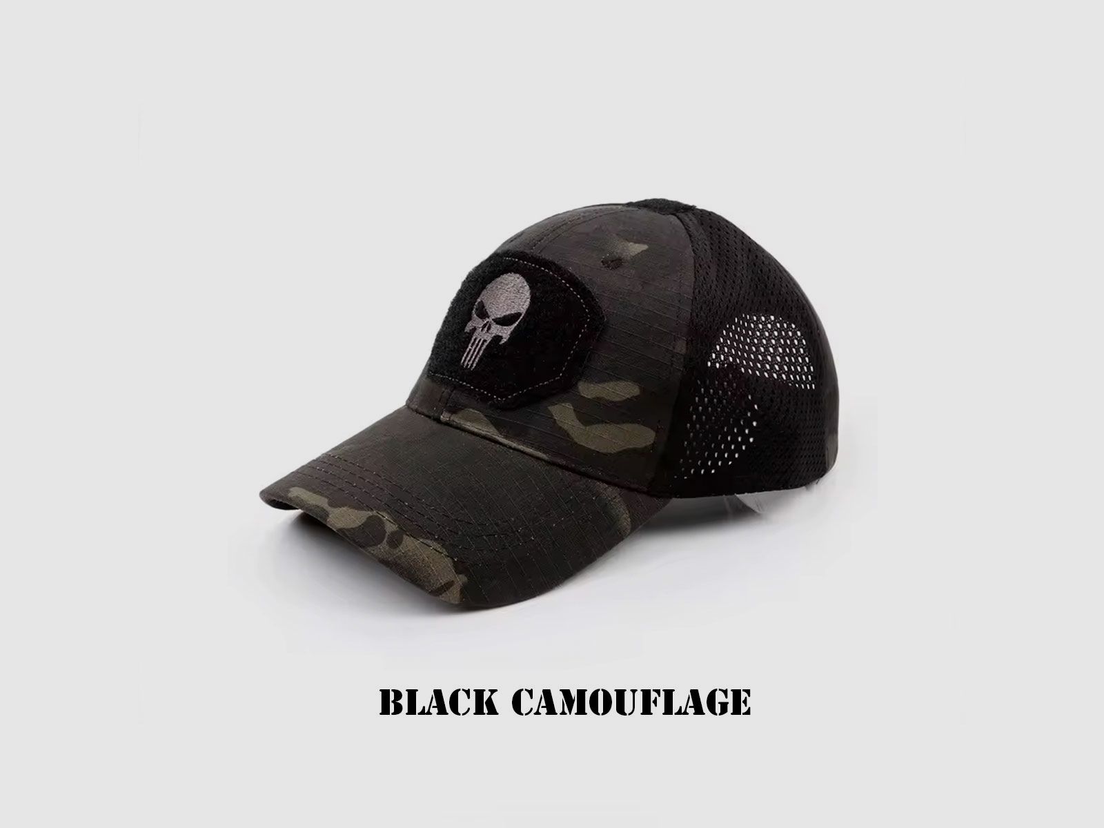 CAPPELLO PUNISHER RICAMATO SU VELCRO, immagine 7 di 8