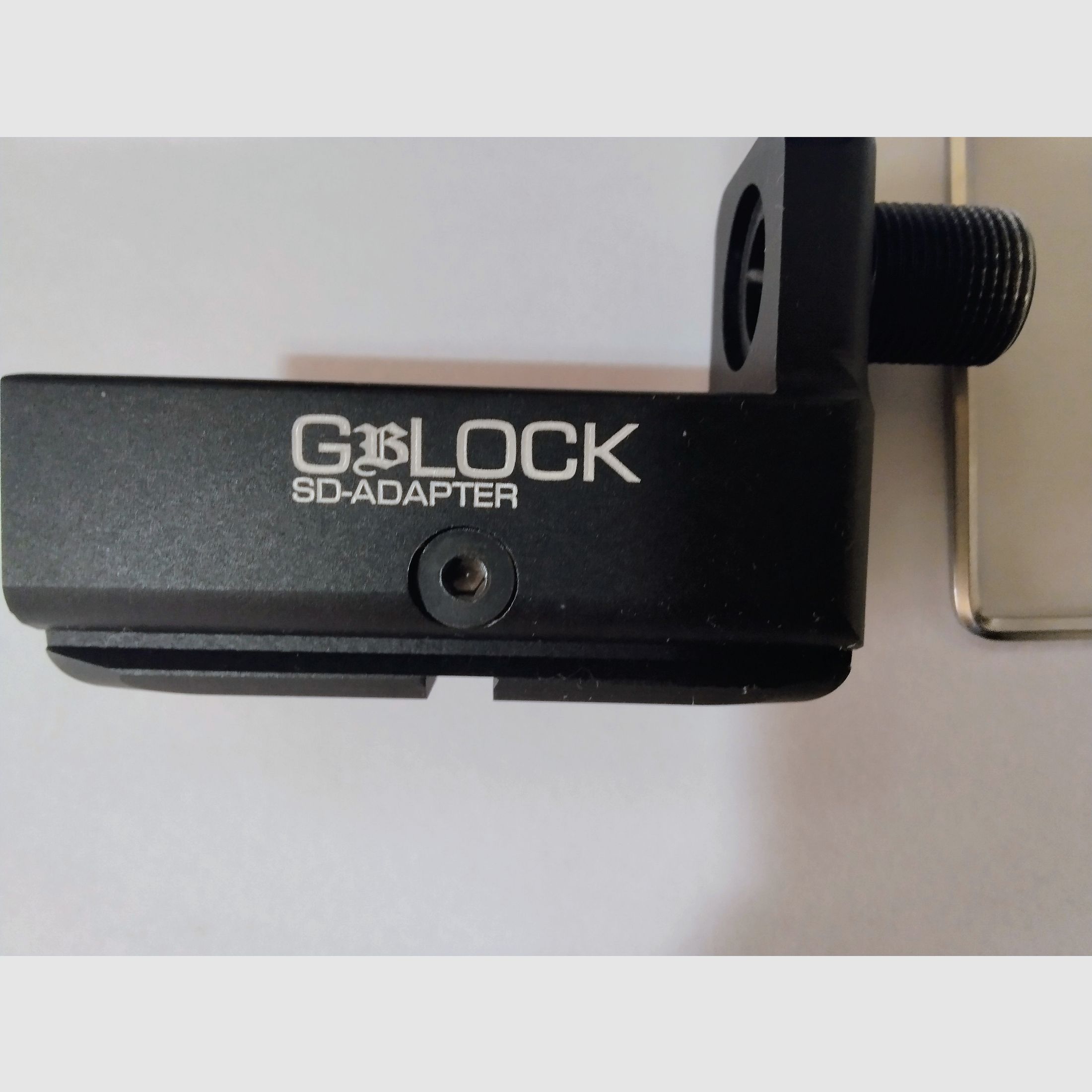 GbLOCK-adapter voor Glock 17 T4E kaliber 0,43 om een demper te installeren