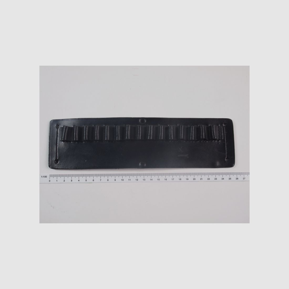 Ceinture à cartouches 19 balles cal. 38 SPL/357 MAG cuir noir.., image 2 sur 2