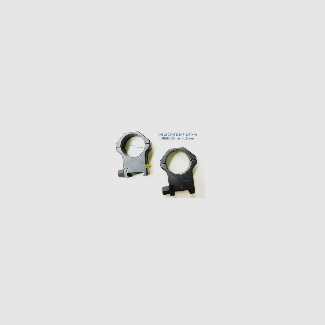 CONTESSA Picatinny-Ringe 30 mm H 19 mm