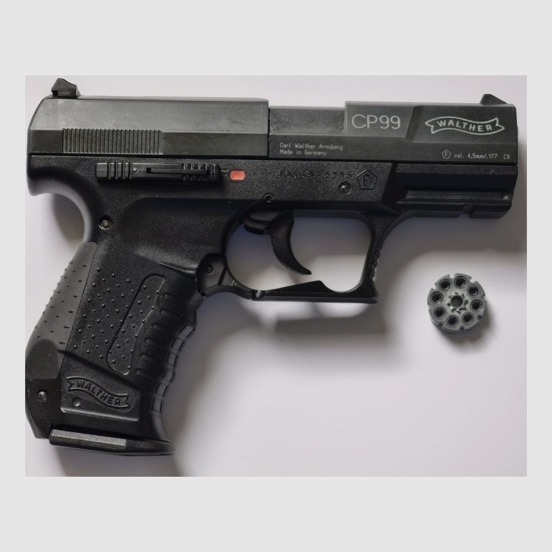 Walther cp99 luchtpistool - 4,5mm Diabolo met 5 magazijnen