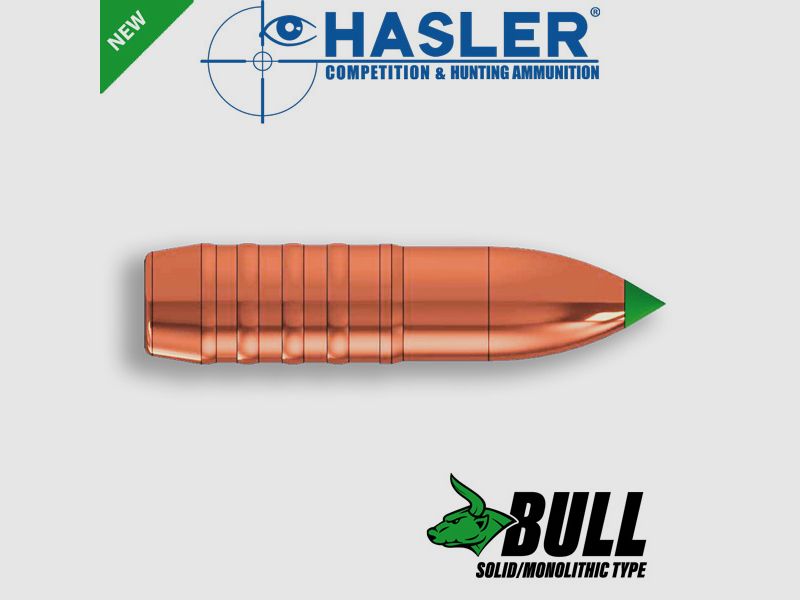 OGIVA HASLER BULL Cal. 30 167 gr CB 0,510 – 5 anneaux (50 pcs)