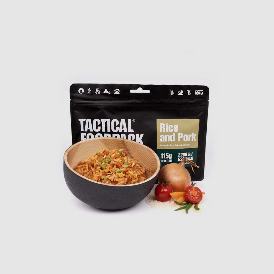 Liofilizat Ryż z Wieprzowiną Tactical FoodPack Rice and Pork, zdjęcie 2 z 3