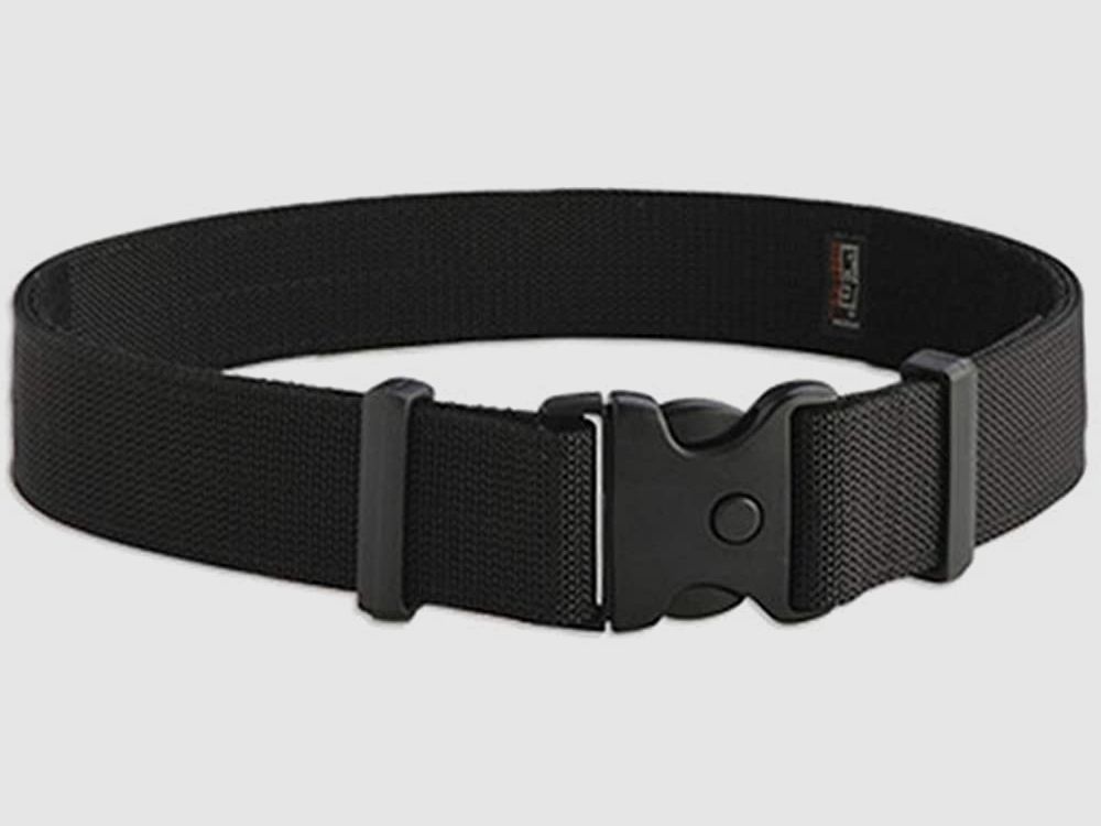 Ceinture de service Delux, noire, Grande Nylon