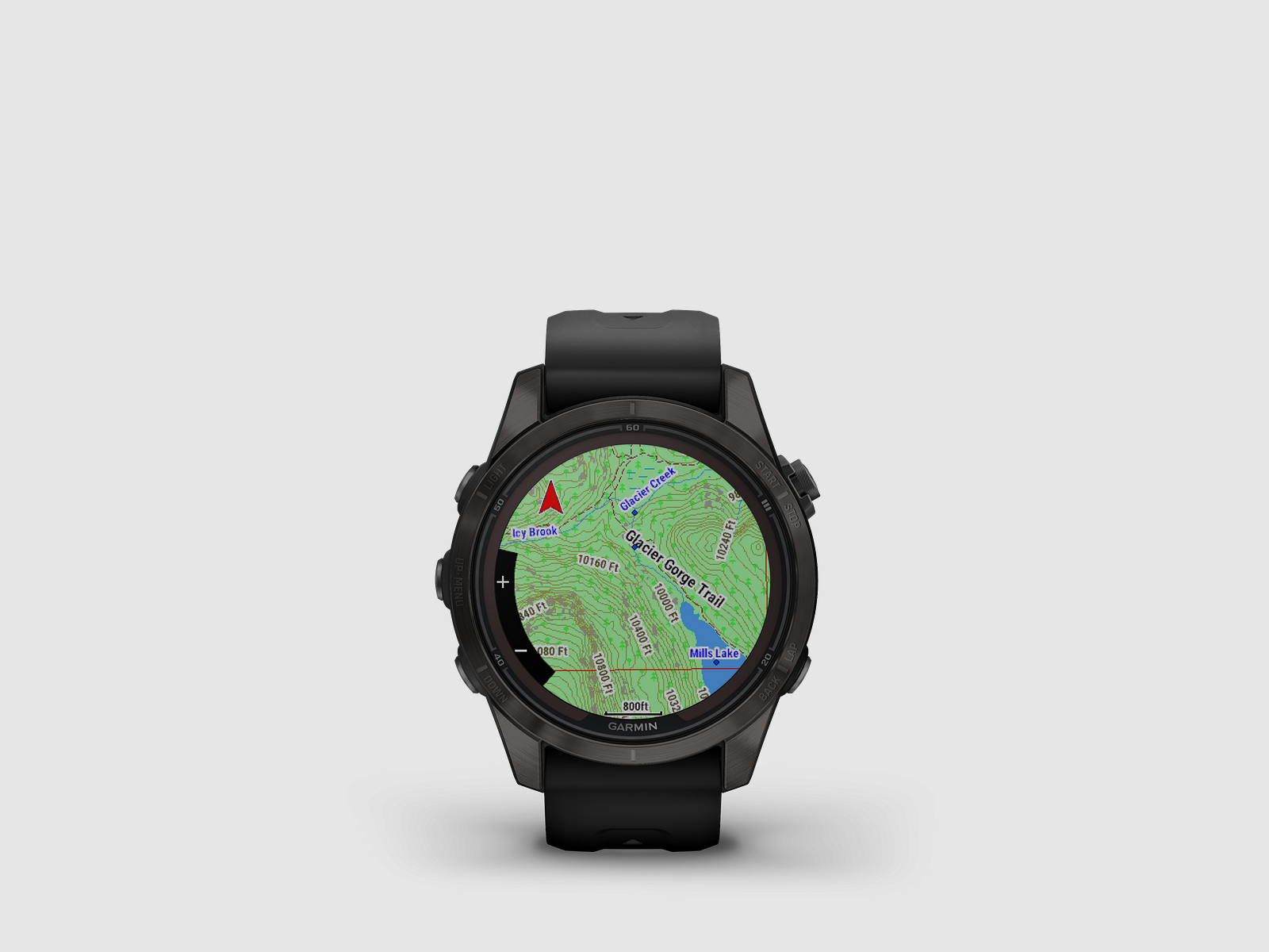 Garmin fēnix® 7S Pro – Wydanie Sapphire Solar, Czarny/Węglowy Szary Tytan DLC z paskiem silikonowym QuickFit® 20 mm, zdjęcie 4 z 12