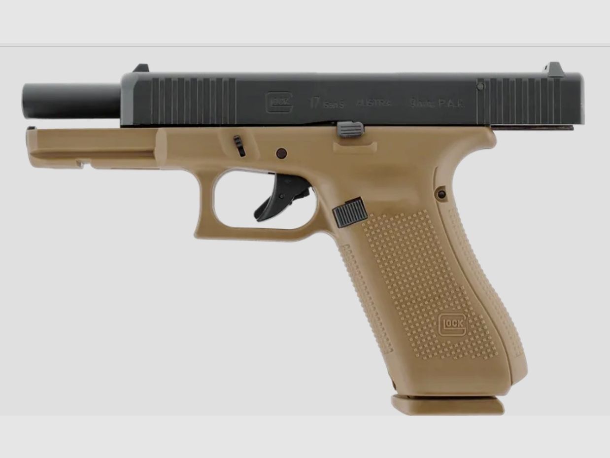 Umarex 311.02.04 GLOCK 17 Gen5 9 mm P.A.K., Coyote Schreckschusswaffe Pyro, Bild 4 von 8