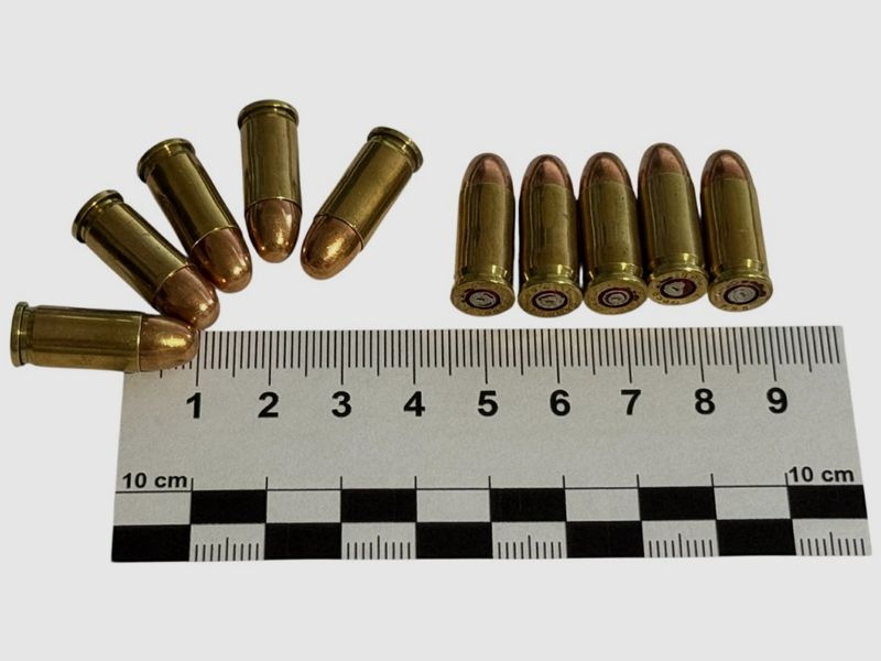 10 pieces of decommissioned ammunition .32 ACP / 7.65mm FMJ