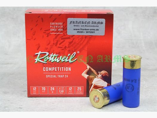Rottweil Special Trap 24 12/70 2,4 mm 25 pièces prix de gros